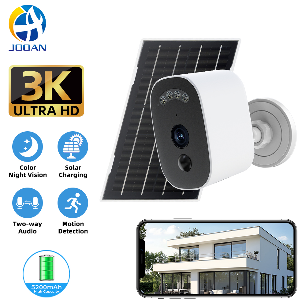 Home Security Systems Wireless - Jooan 3K HD Solar Security Camera