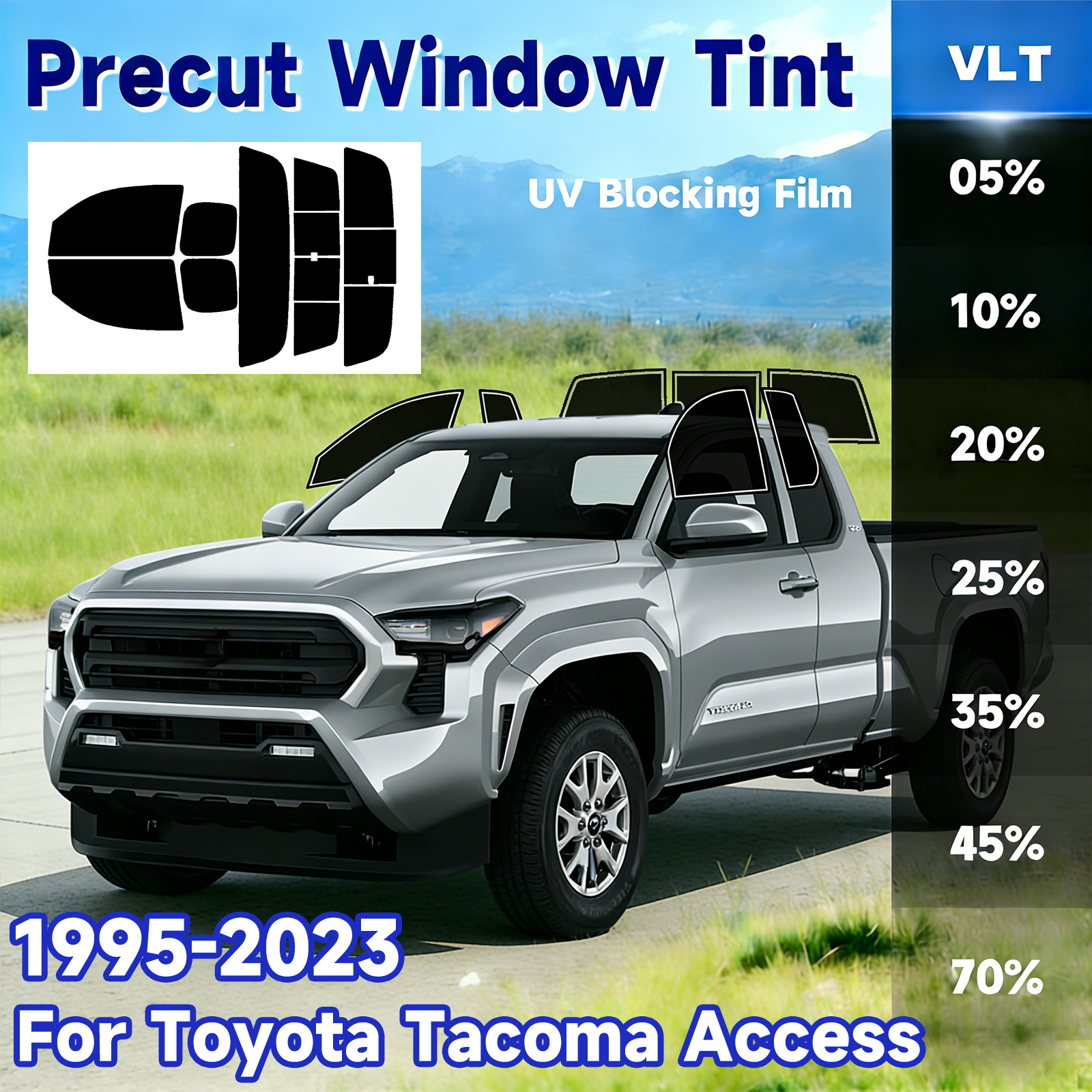 Home Security For Windows - Precut Window Tint Car for Toyota