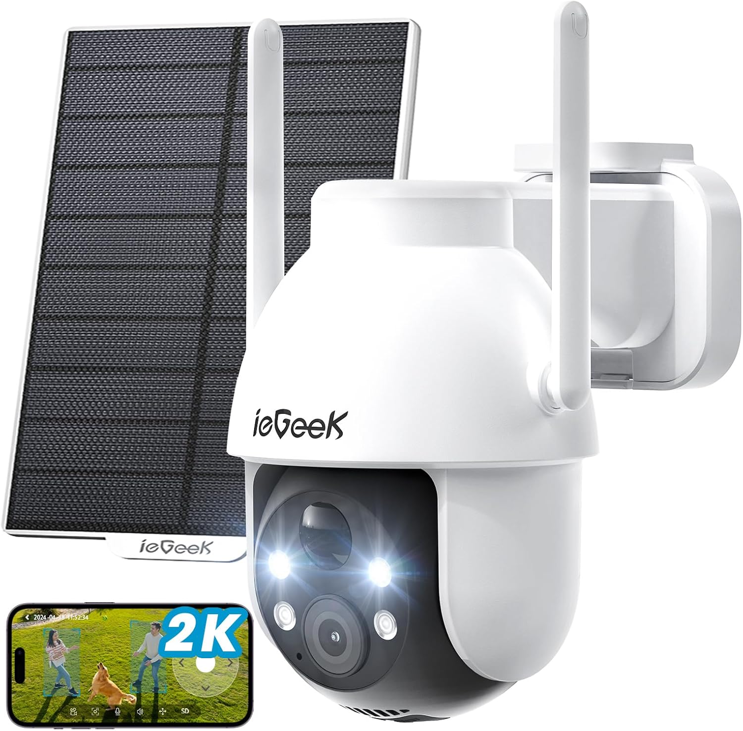 ieGeek 2K 3MP 360° PTZ HD Outd - Home Security Camera Xiaomi 评论和价格
