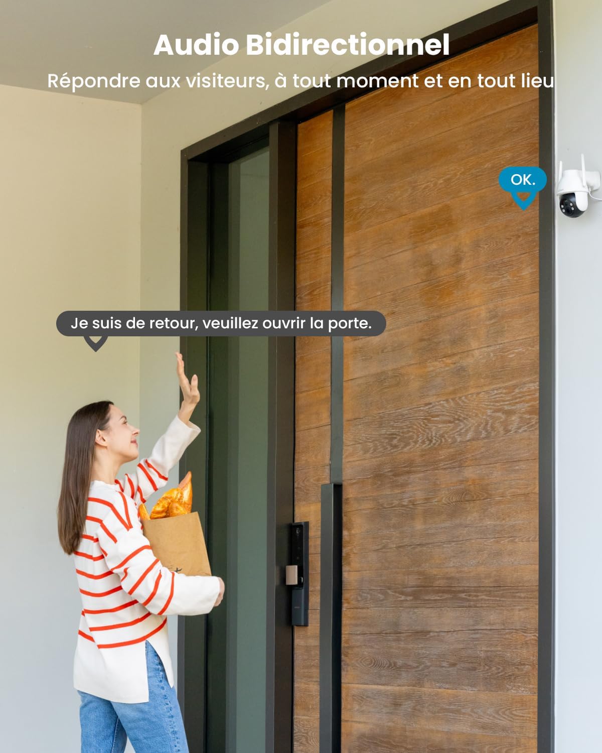 ieGeek 2K 3MP 360° PTZ HD Outd - Home Security Camera Xiaomi 评论和价格