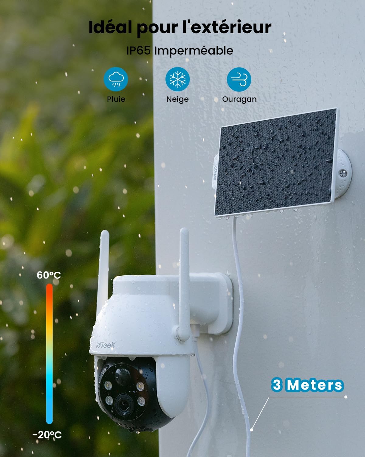 ieGeek 2K 3MP 360° PTZ HD Outd - Home Security Camera Xiaomi 评论和价格