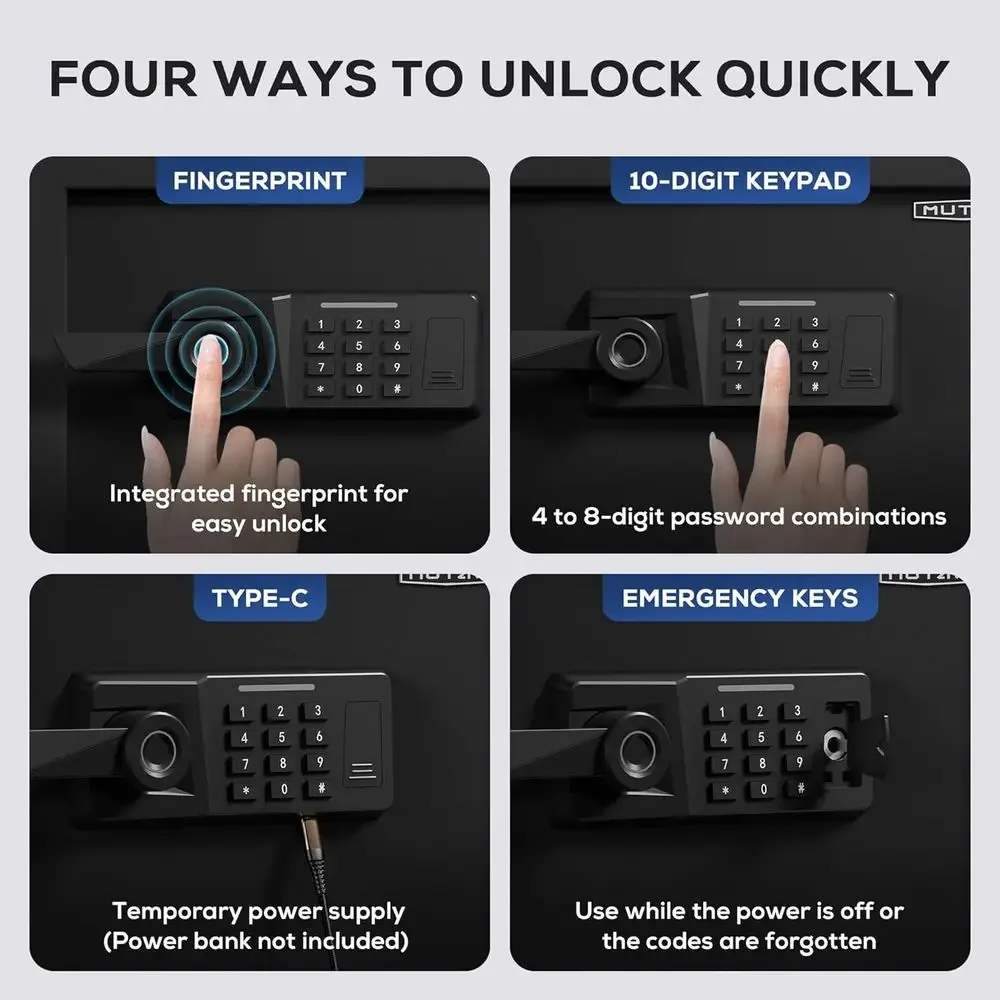 Biometric Safe Box with Finger - Safe Box Digital 评论和价格