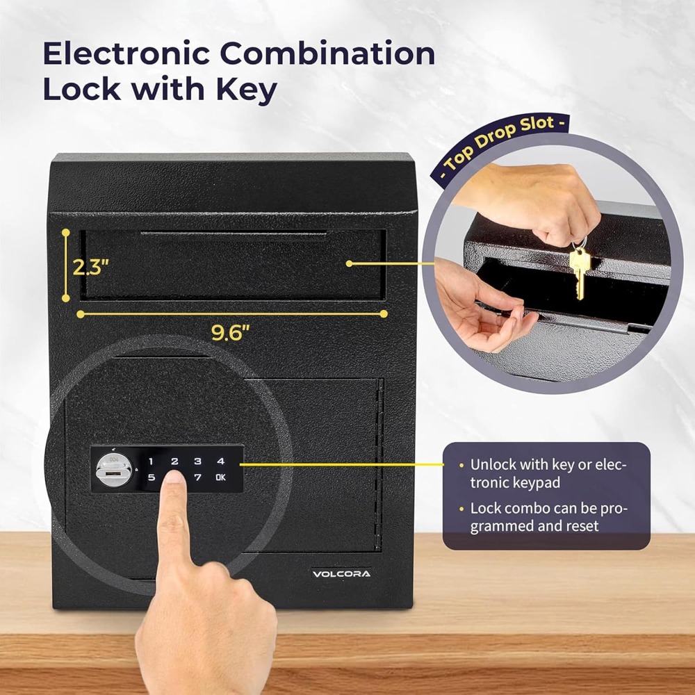 Key Drop Box with Lock, Digita - Safe Box Digital 评论和价格