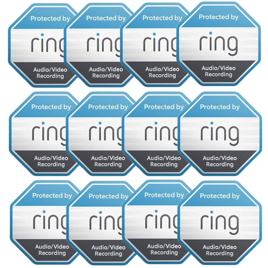 12 Pack Ring Security Stickers - Home Security For Windows 评论和价格