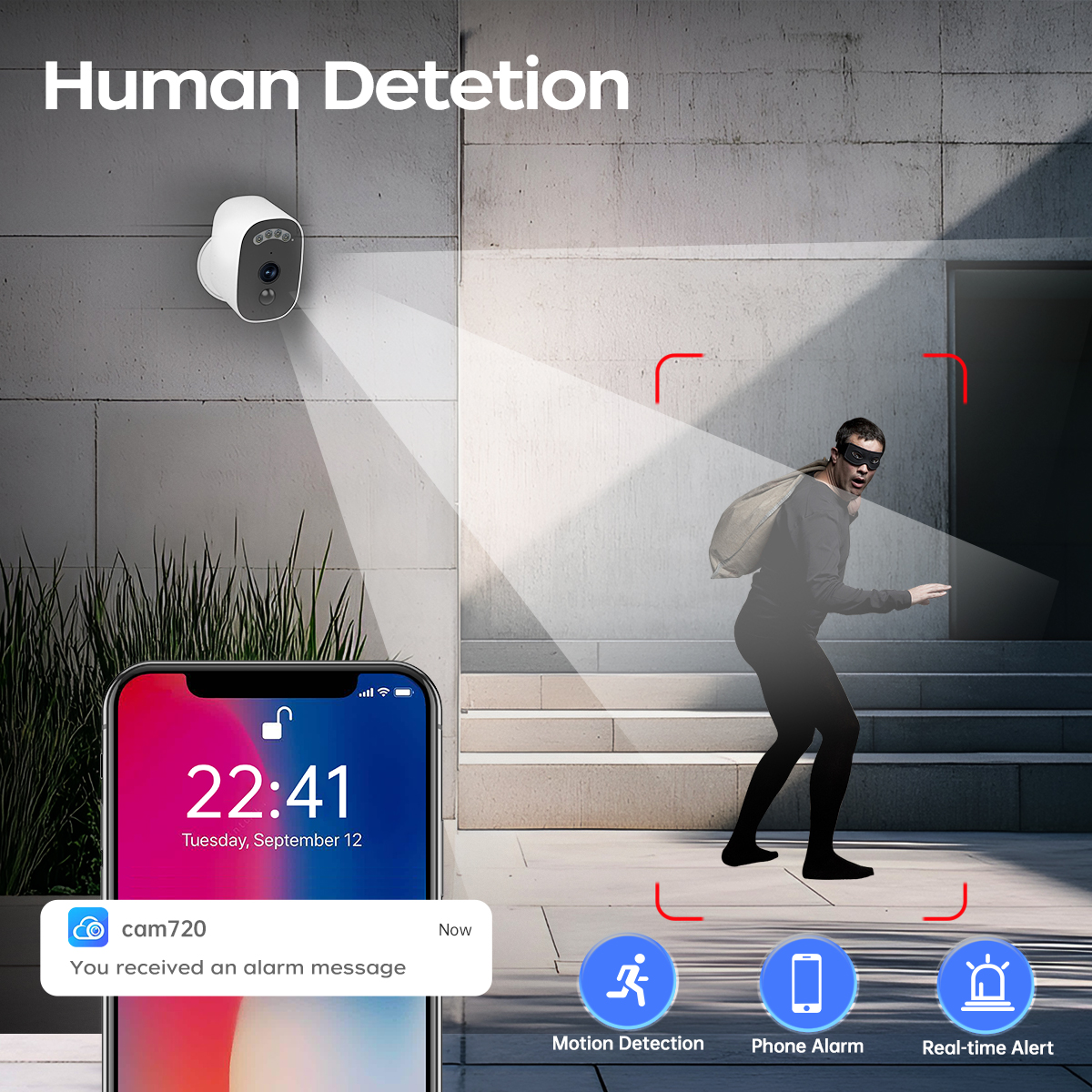Jooan 3K HD Solar Security Cam - Home Security Systems Wireless 评论和价格