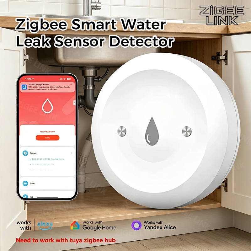 Zigbee3.0 Smart Water Leak Sen - Home Security And Monitoring 评论和价格
