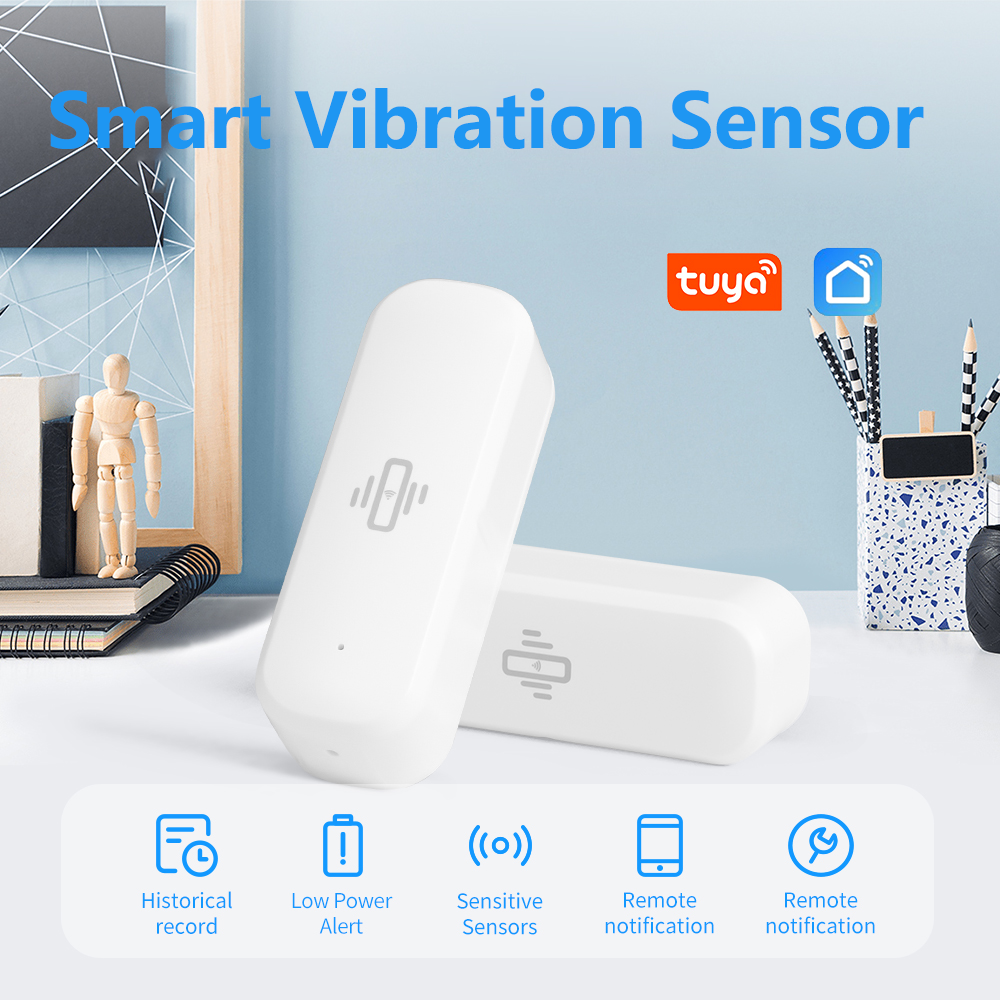 Tuya Smart WiFi Vibration Sens - Home Security And Monitoring 评论和价格