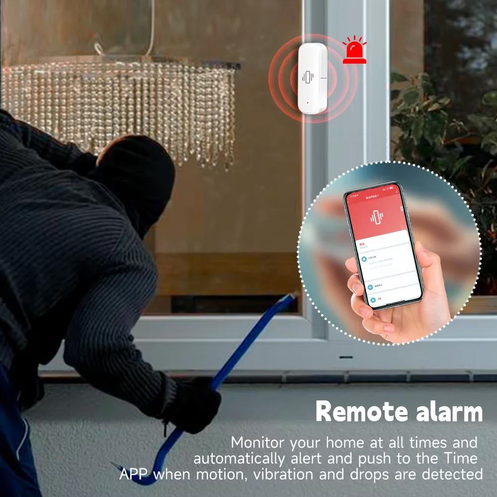 Smart ZigBee Vibration Sensor  - Home Security And Monitoring 评论和价格