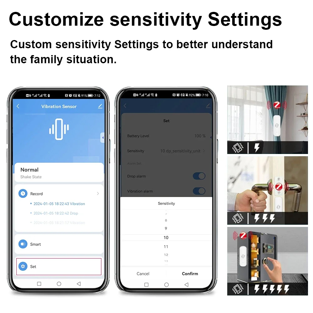 Smart ZigBee Vibration Sensor  - Home Security And Monitoring 评论和价格