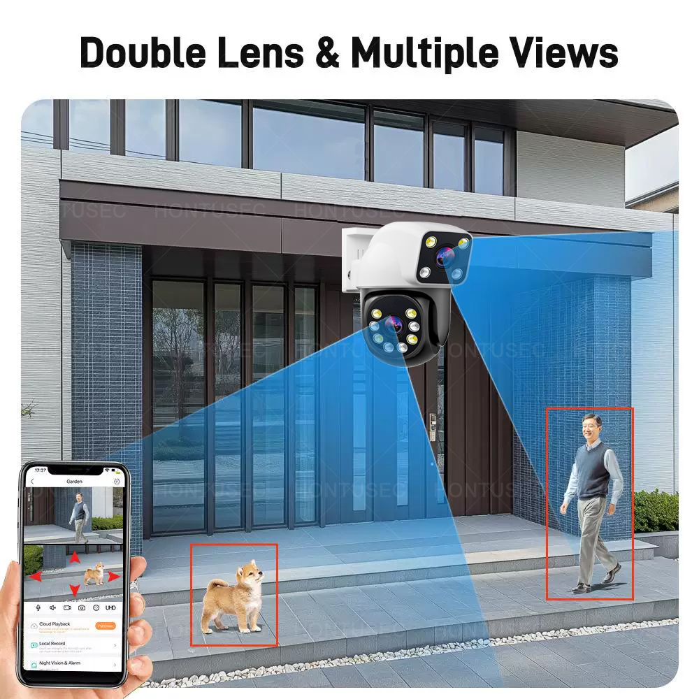Smartlife 8MP WiFi Tuya Outdoo - Home Security And Cameras 评论和价格