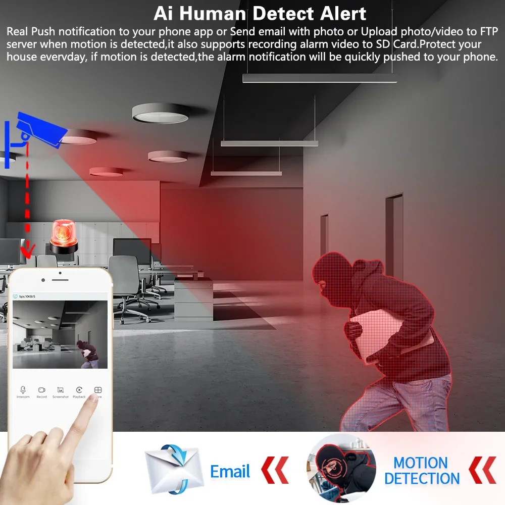 Home Security 8MP H.265+ 4CH 4 - Home Security And Cameras 评论和价格