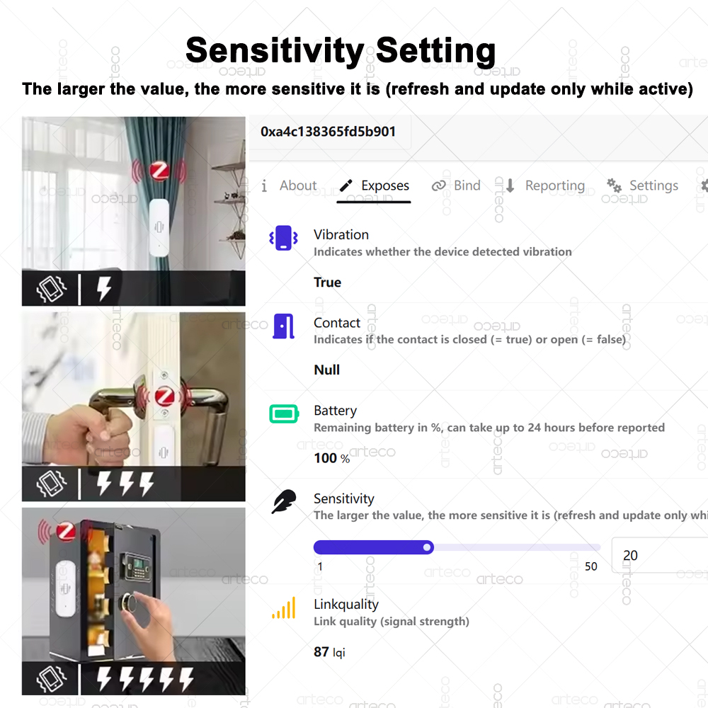 ZigBee Smart Vibration Sensor  - Home Security And Monitoring 评论和价格