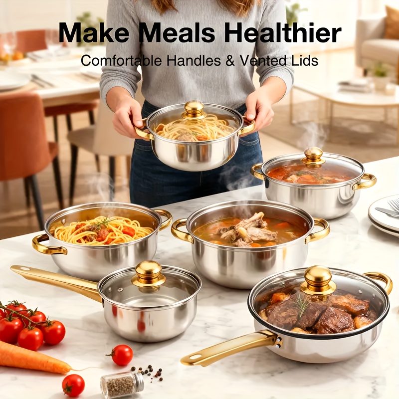 Stainless Steel Cookware Set – - Home Security Options 评论和价格