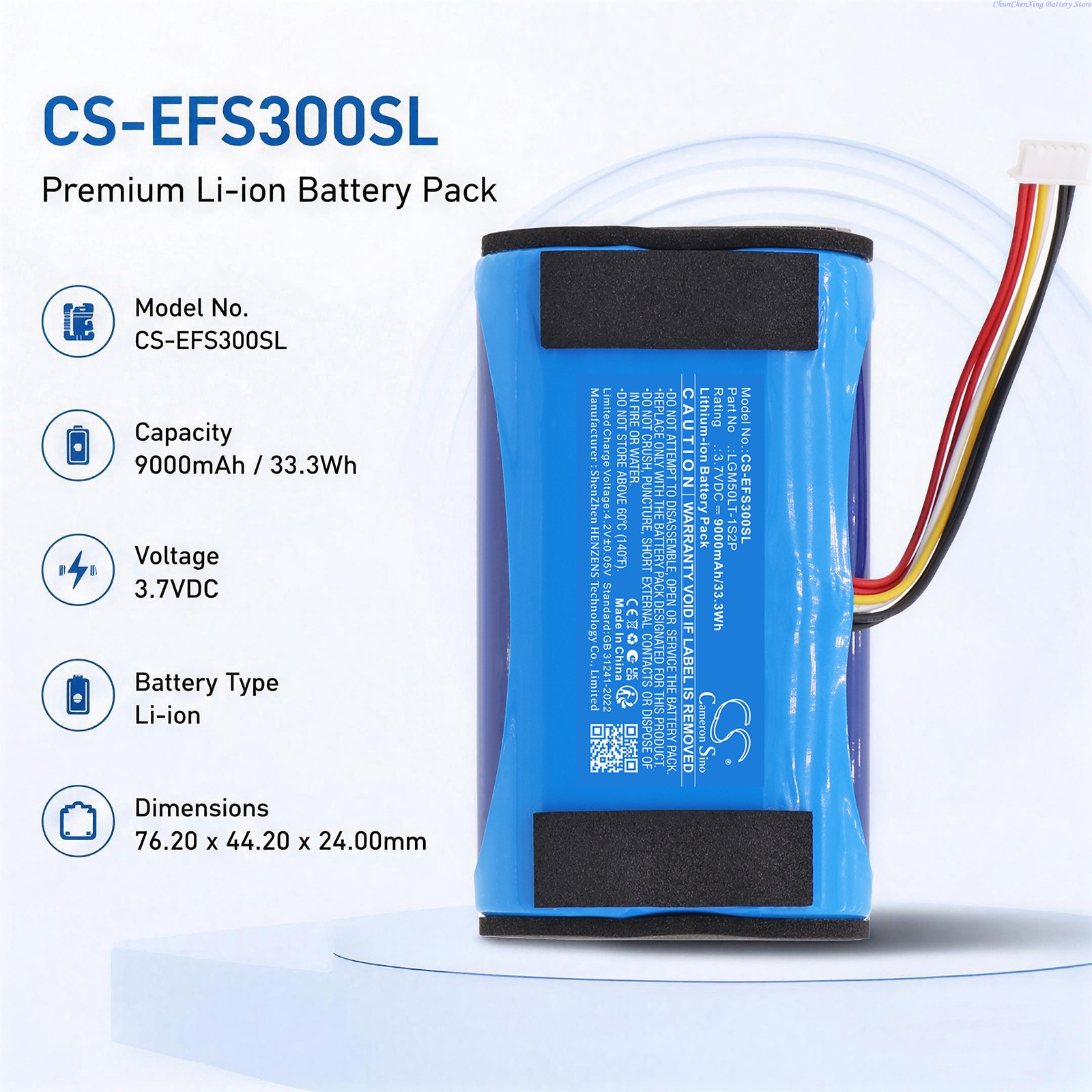 3.7V 9000mAh/10000mAh Replacem - Home Security Battery Replacement 评论和价格