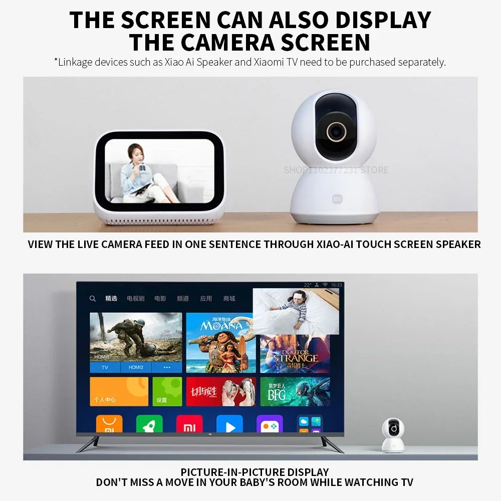 Xiaomi Smart IP Camera 2K 360° - Home Security Camera Xiaomi 评论和价格