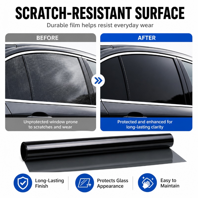 Car Window Tint Film 50x300cm, - Home Security For Windows 评论和价格