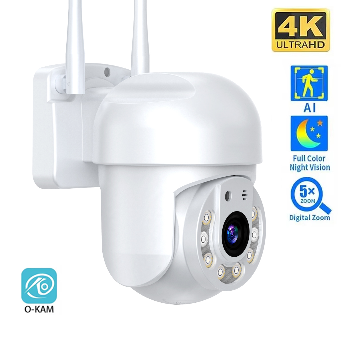 8MP 4K Speed Dome Auto Trackin - Home Security Options 评论和价格