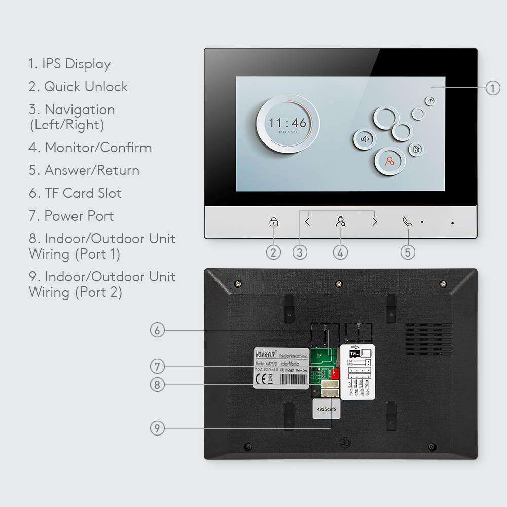 Tuya Smart WIFI Indoor Monitor - Home Security And Monitoring 评论和价格