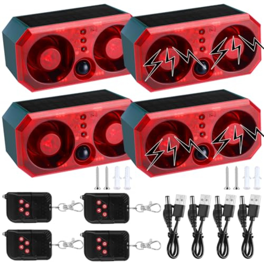 Pcs Solar Outdoor Motion Senso - Barking Dog Alarm 评论和价格