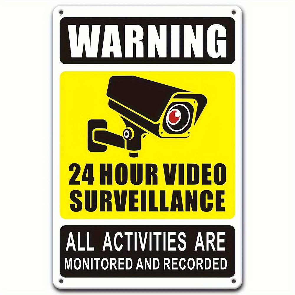 24/7 Video Surveillance Warnin - Home Security Camera 评论和价格