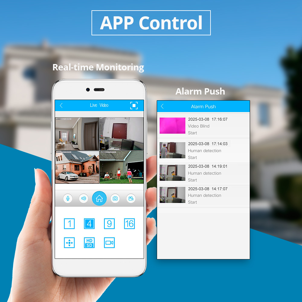 KERUI Mini Network WIFI 8CH NV - Home Security And Monitoring 评论和价格