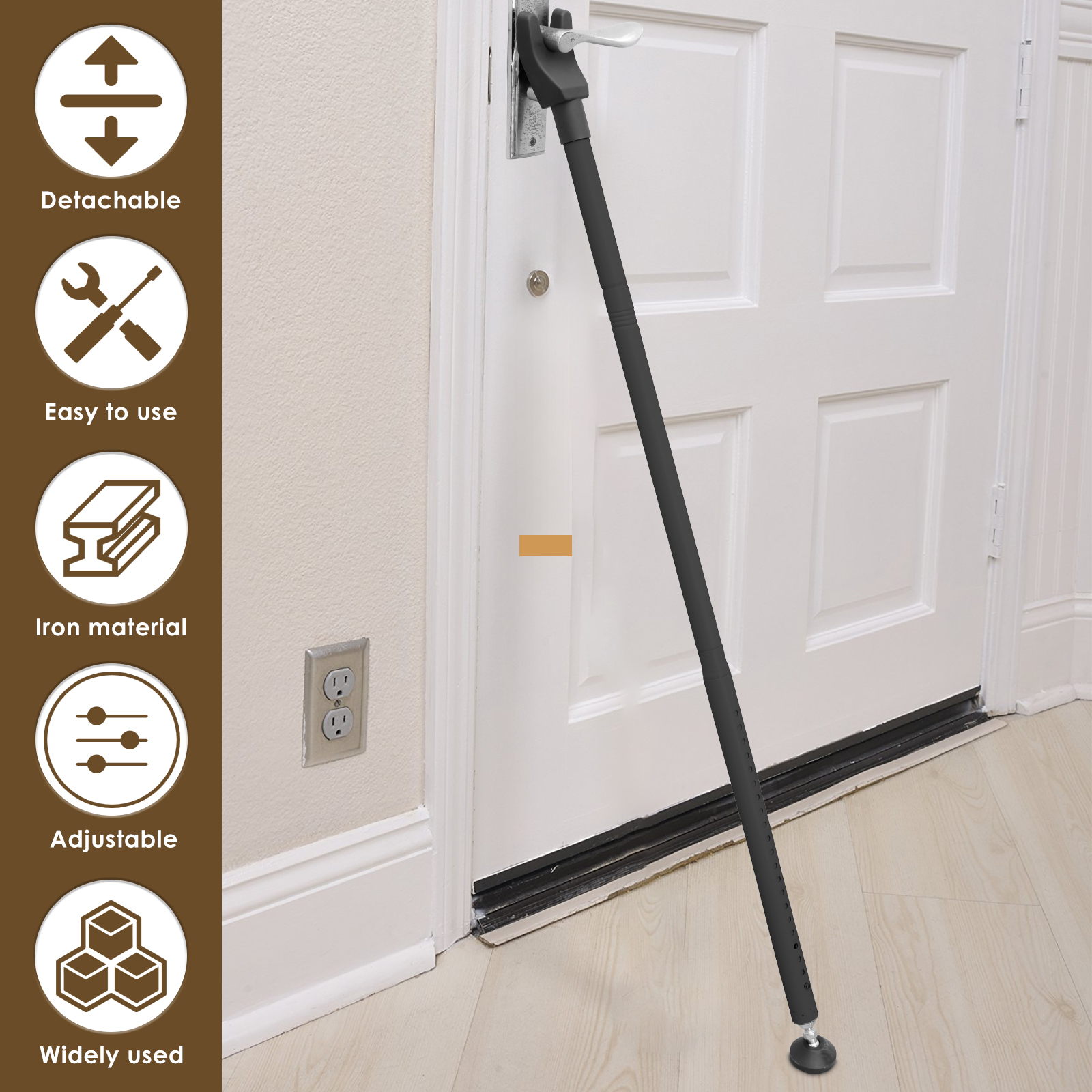 Sliding Door Lock Bar 44-55 In - Home Security Bars 评论和价格