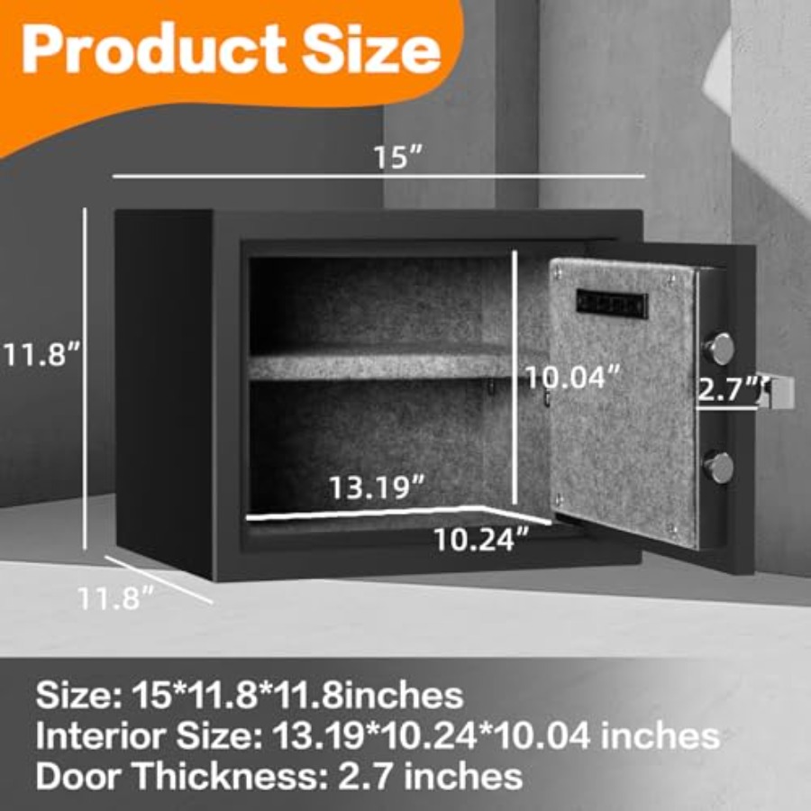 Fireproof home safe for money, - Safe Box Digital 评论和价格