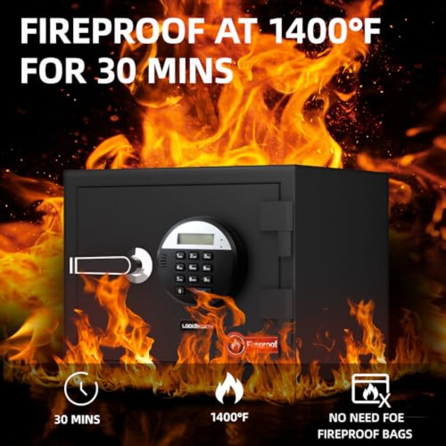Fireproof home safe for money, - Safe Box Digital 评论和价格