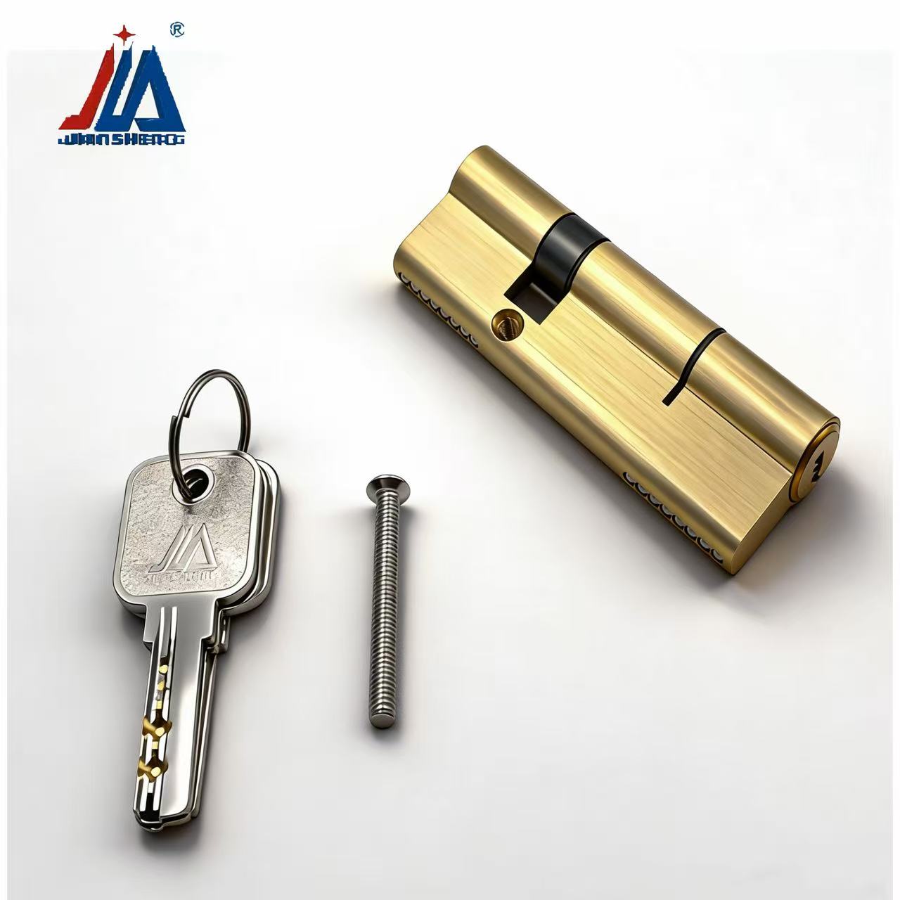 Solid Brass Door Lock Cylinder - Home Security For Doors 评论和价格