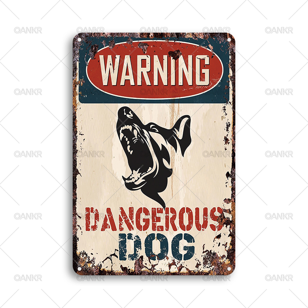 Funny Warning Vintage Metal Ti - Home Security Bars 评论和价格