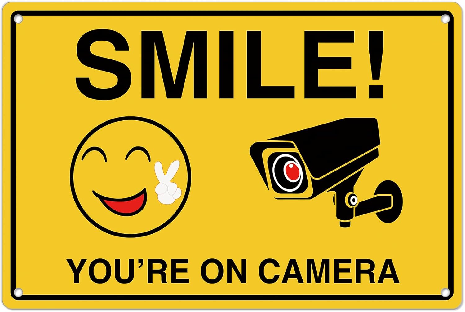 Smile Youre On Camera Signs ;  - Home Security Camera 评论和价格