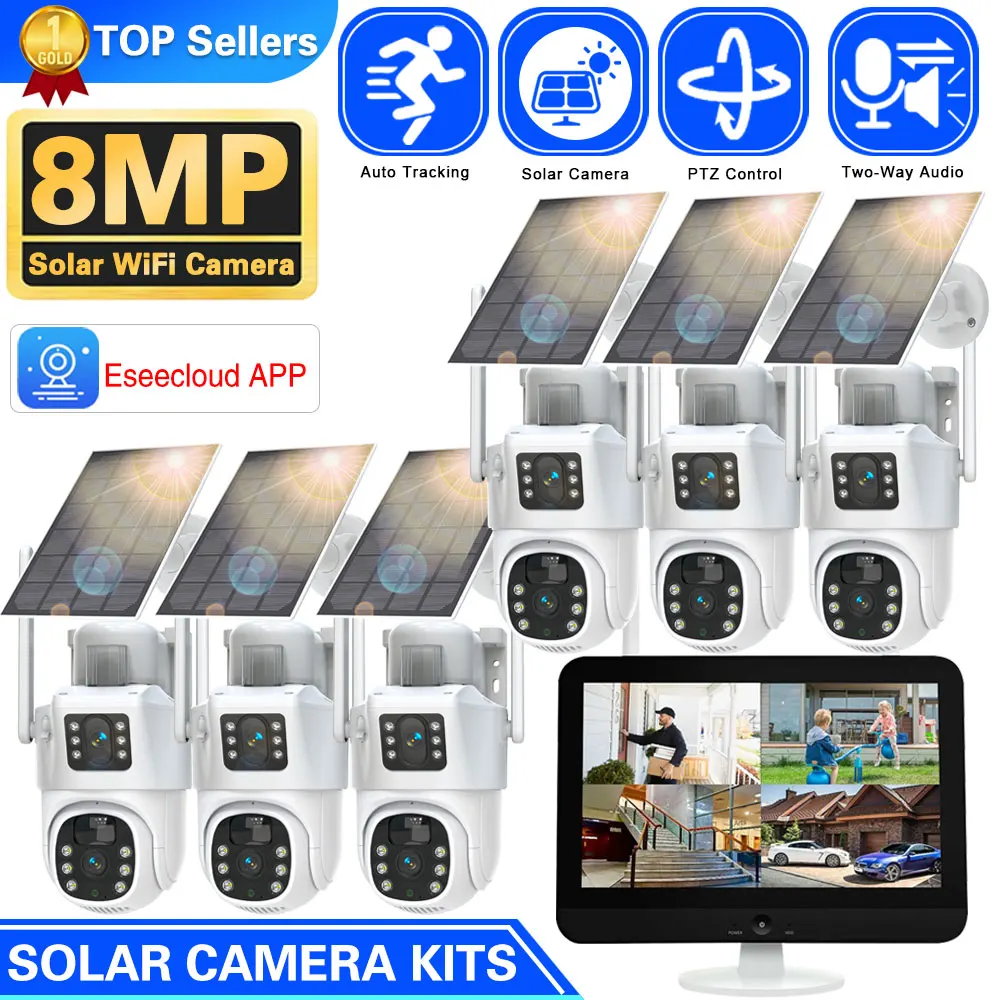 10CH Wireless NVR 4k 8mp Dual  - Home Security Wifi Camera 评论和价格