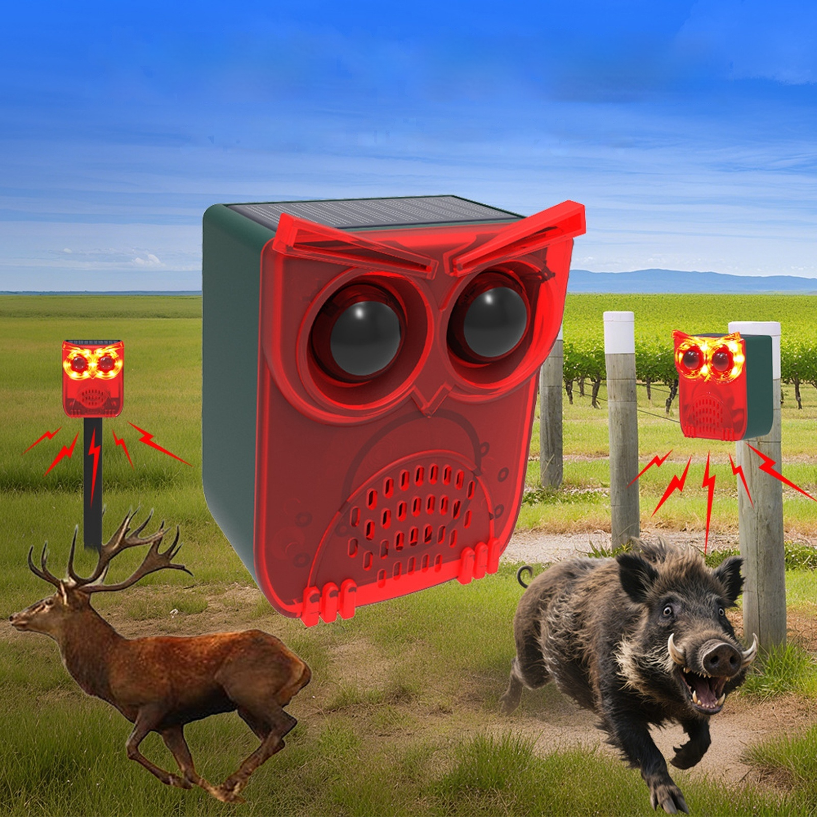 Solar Outdoor Motion Sensor Al - Barking Dog Alarm 评论和价格