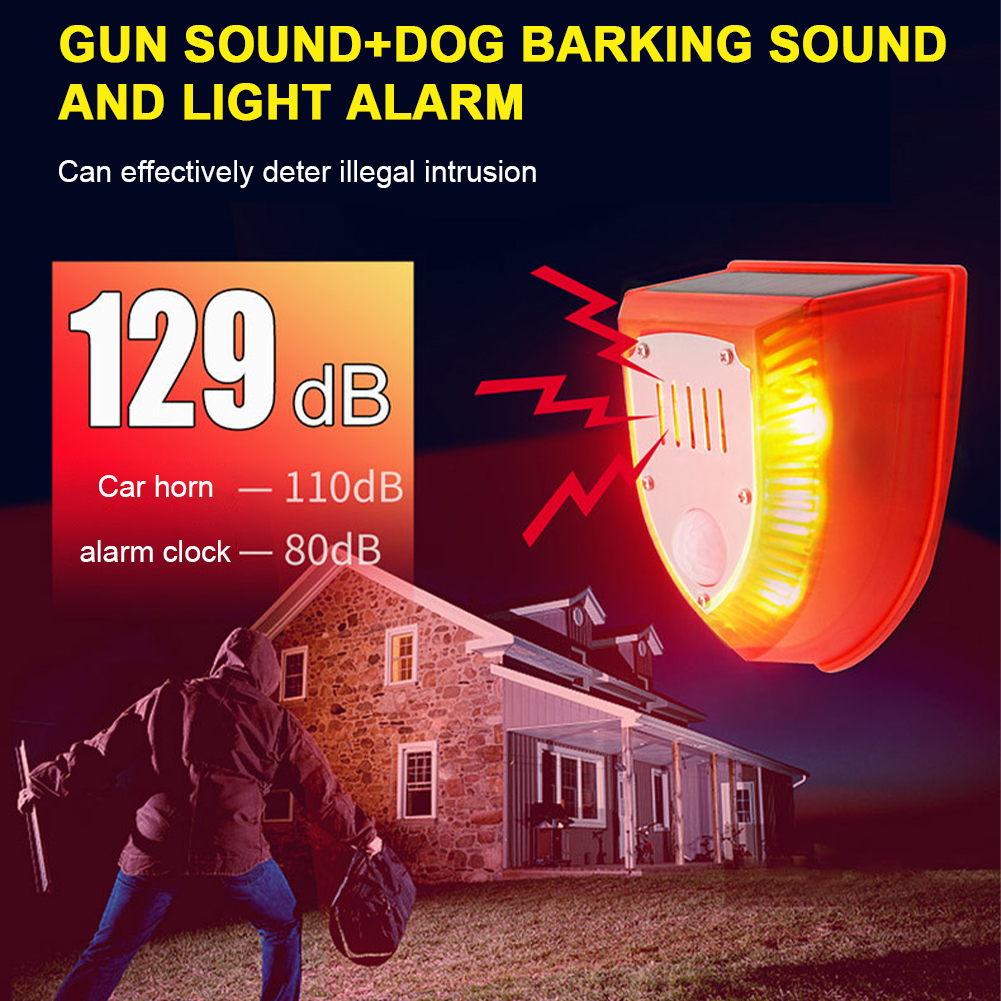 Outdoor Solar Alarm Waterproof - Barking Dog Alarm 评论和价格