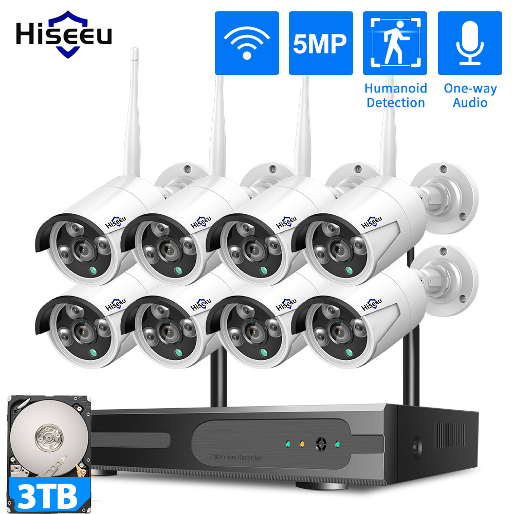Hiseeu 3/5/8MP WiFi CCTV Camer - Home Security Wifi Camera 评论和价格
