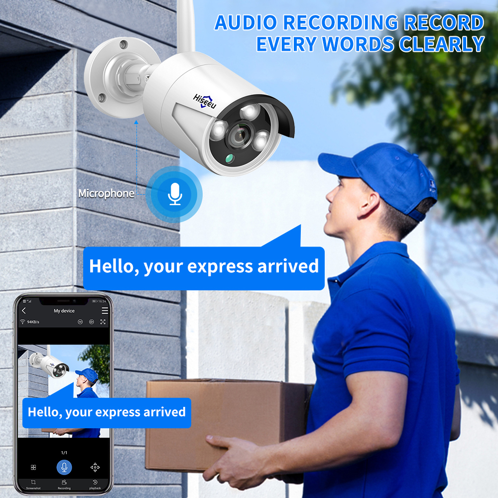 Hiseeu 3/5/8MP WiFi CCTV Camer - Home Security Wifi Camera 评论和价格