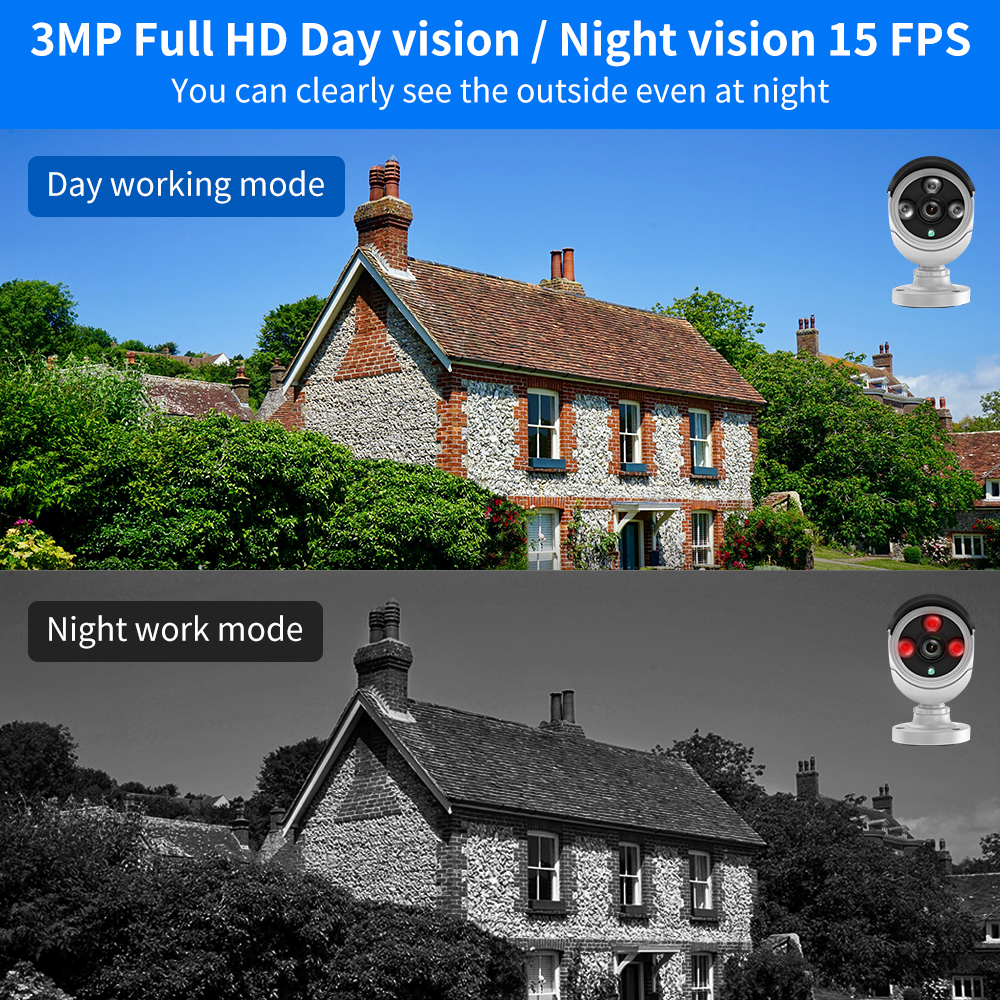 Hiseeu 3/5/8MP WiFi CCTV Camer - Home Security Wifi Camera 评论和价格