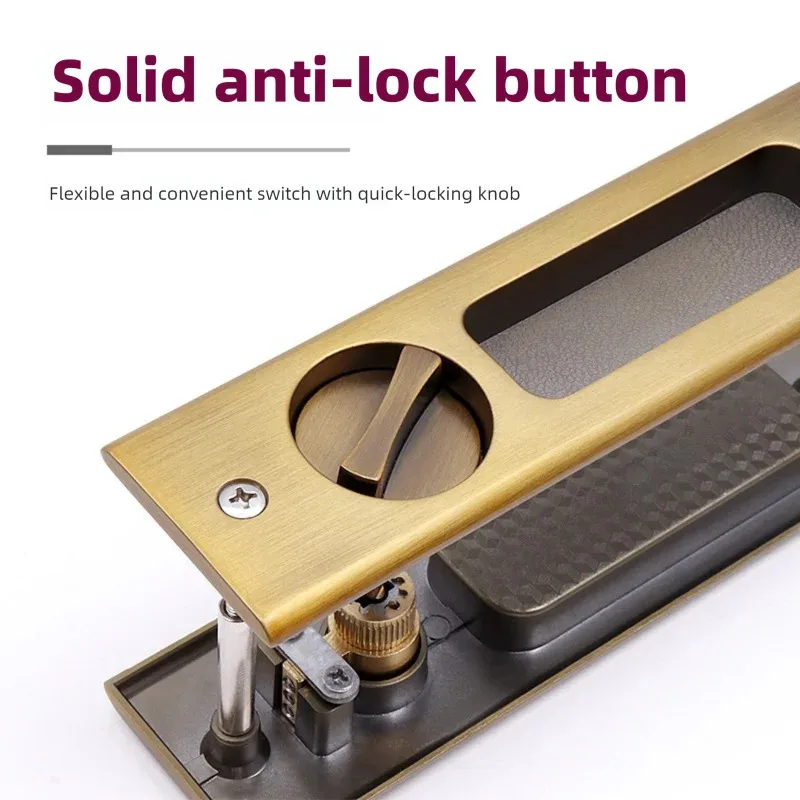 Black Sliding Door Lock with K - Home Security For Doors 评论和价格