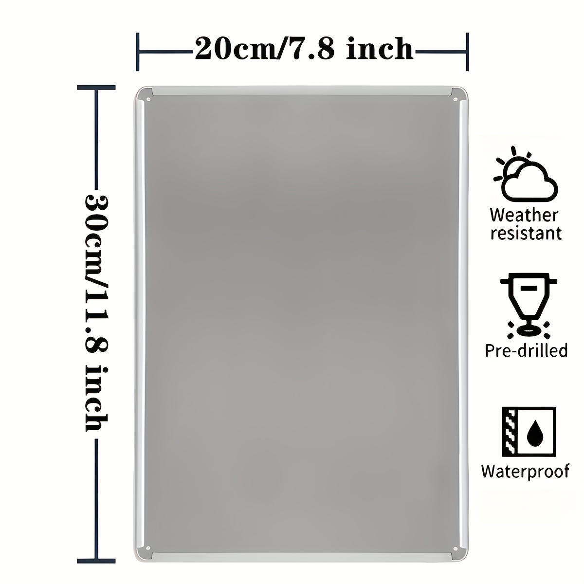 1pc Vintage Metal Wall Sign 8x - Home Security Bars 评论和价格