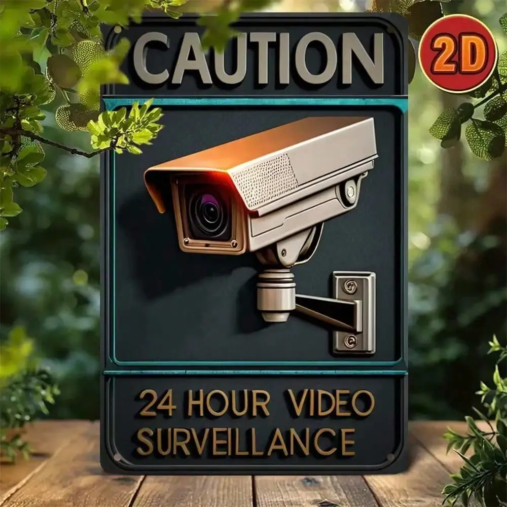 Retro Security Camera Sign Vin - Home Security Bars 评论和价格