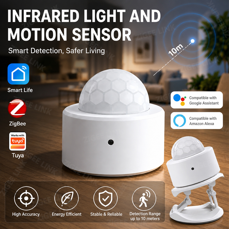 ZigBee 3.0 PIR Motion Sensor W - Home Security Systems Wireless 评论和价格