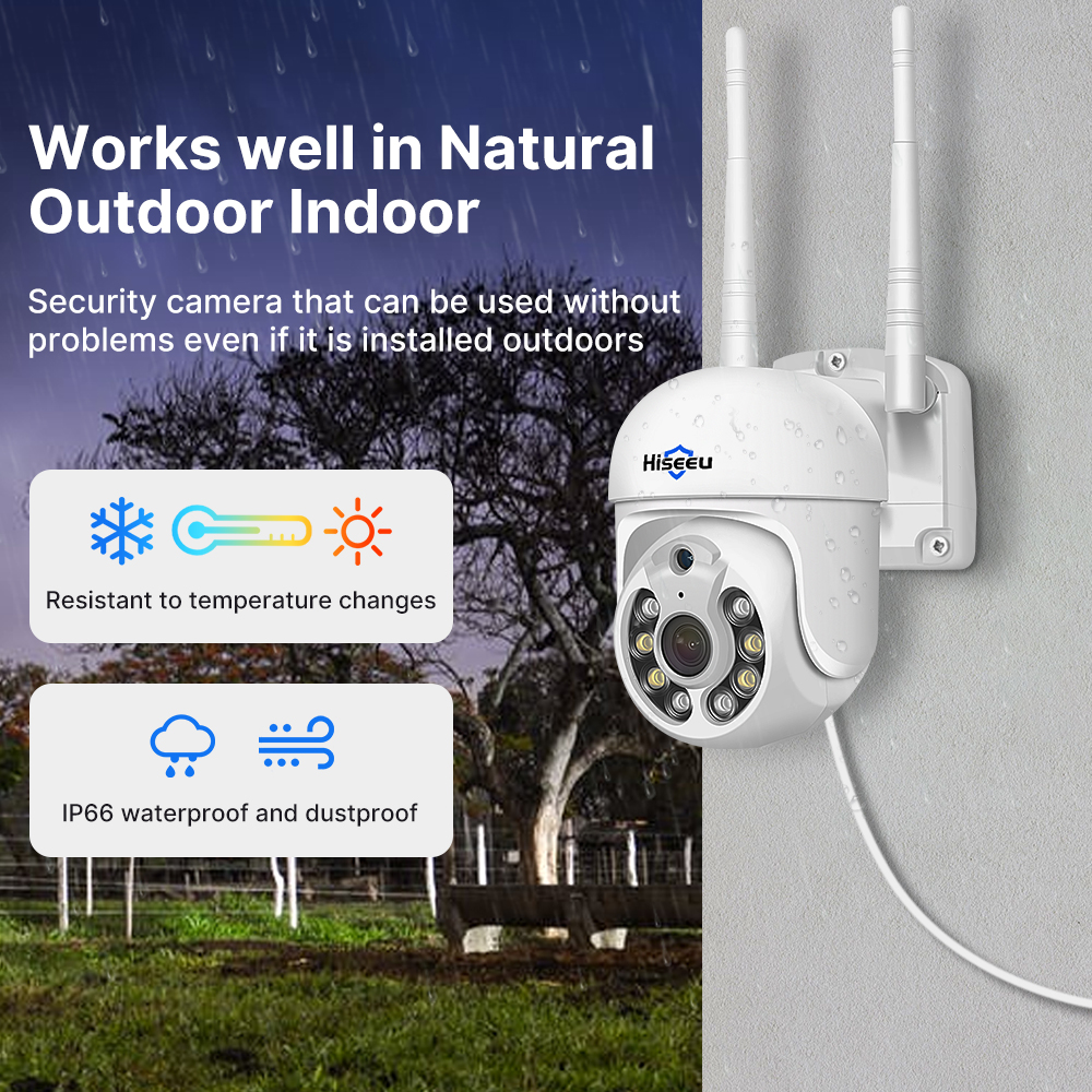 Hiseeu 5MP WiFi CCTV Camera Se - Home Security Wifi Camera 评论和价格