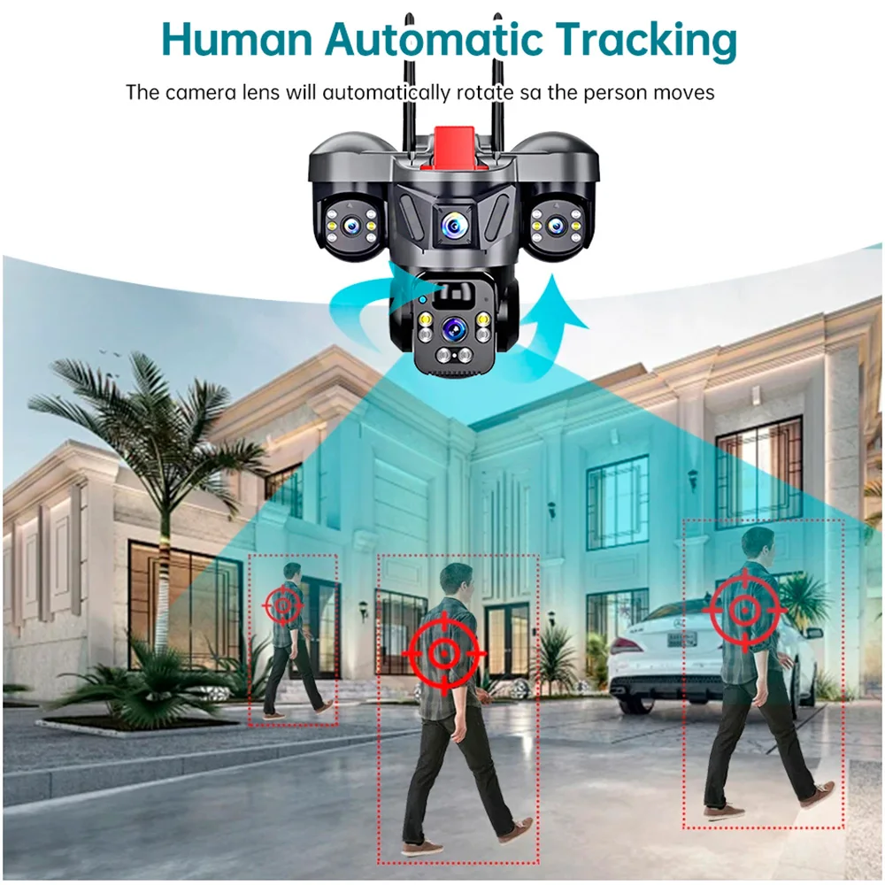 KERUI V380 Pro Outdoor PTZ 6MP - Home Security For Windows 评论和价格