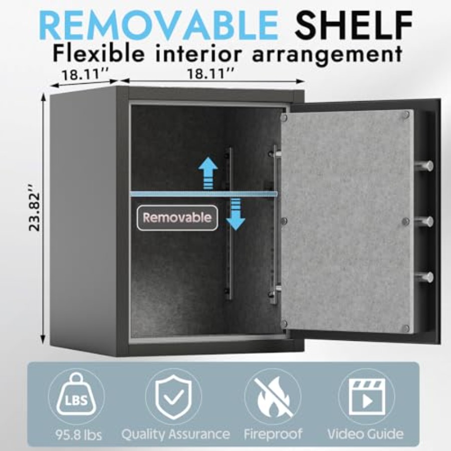 Biometric Fireproof Safe Box f - Safe Box Digital 评论和价格