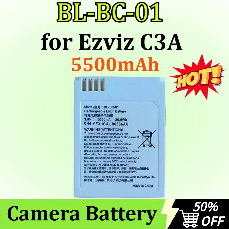 New BL-BC-01 3.8V 5500mAh 20.9 - Home Security Battery Replacement 评论和价格