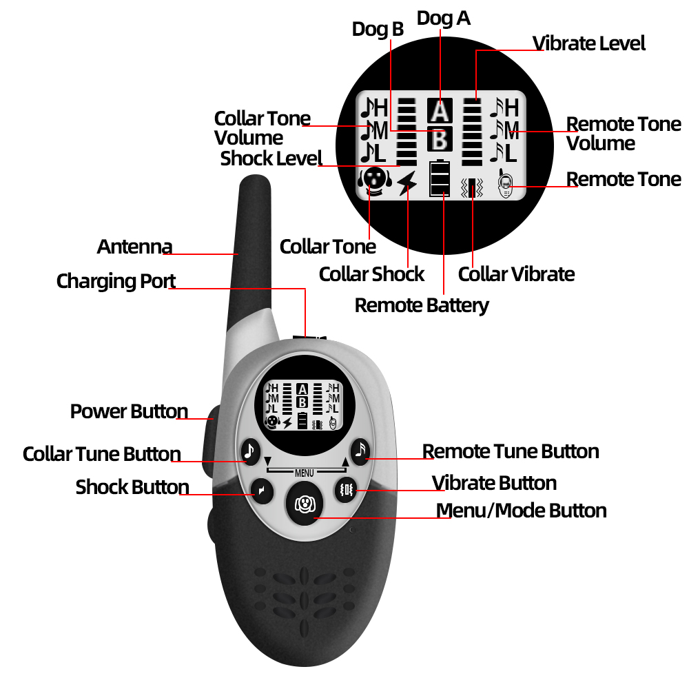 1000M Remote Control Dog Train - Barking Dog Alarm 评论和价格
