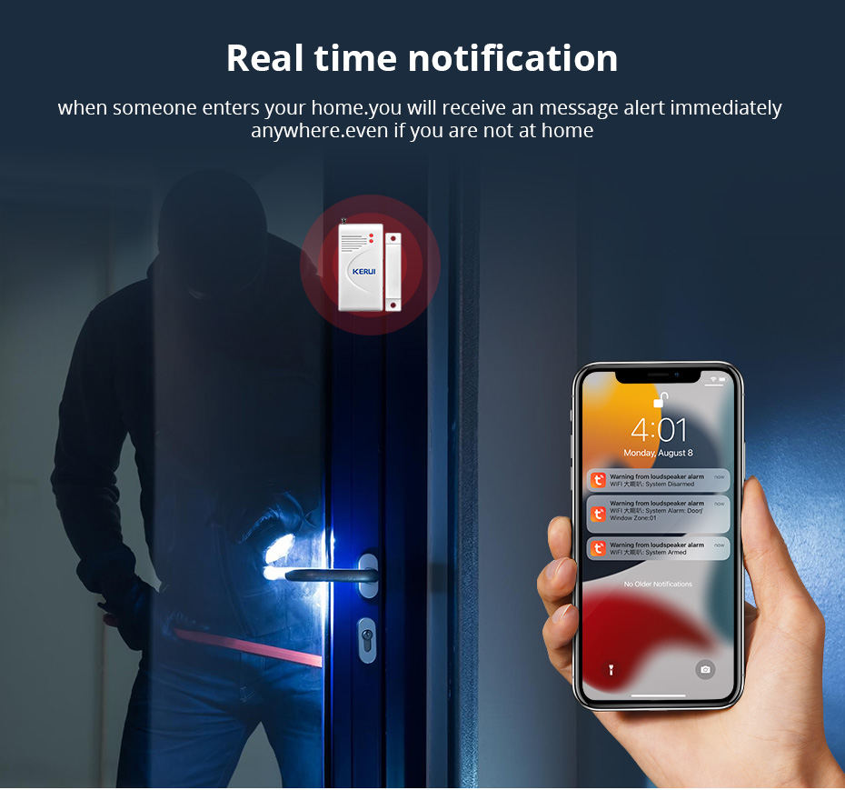 KERUI Tuya WIFI Loudly Speaker - Home Security For Windows 评论和价格