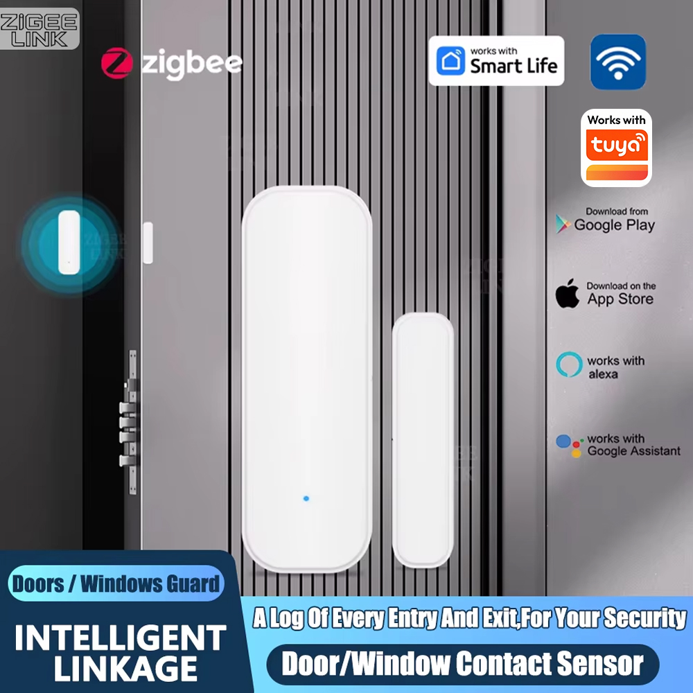 ZigBee Door Window Sensor Wire - Home Security Systems Wireless 评论和价格