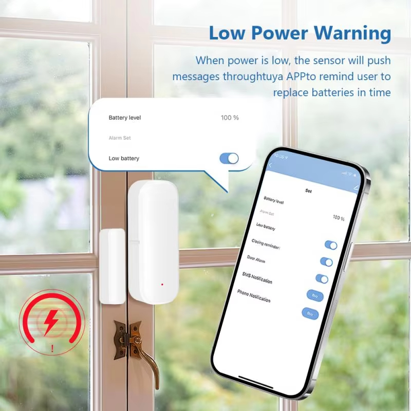 ZigBee Door Window Sensor Wire - Home Security Systems Wireless 评论和价格