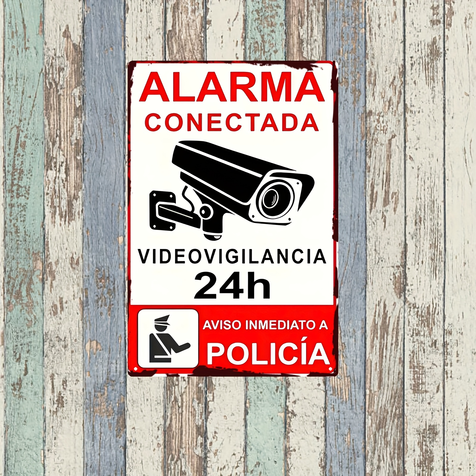 Security Camera Metal Tin Sign - Home Security Bars 评论和价格